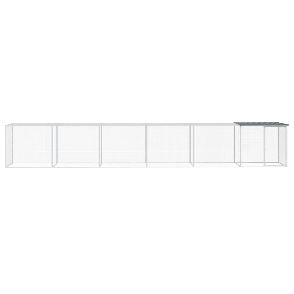 Katusega kanapuur, antratsiithall, 603x98x90 cm tsingitud teras