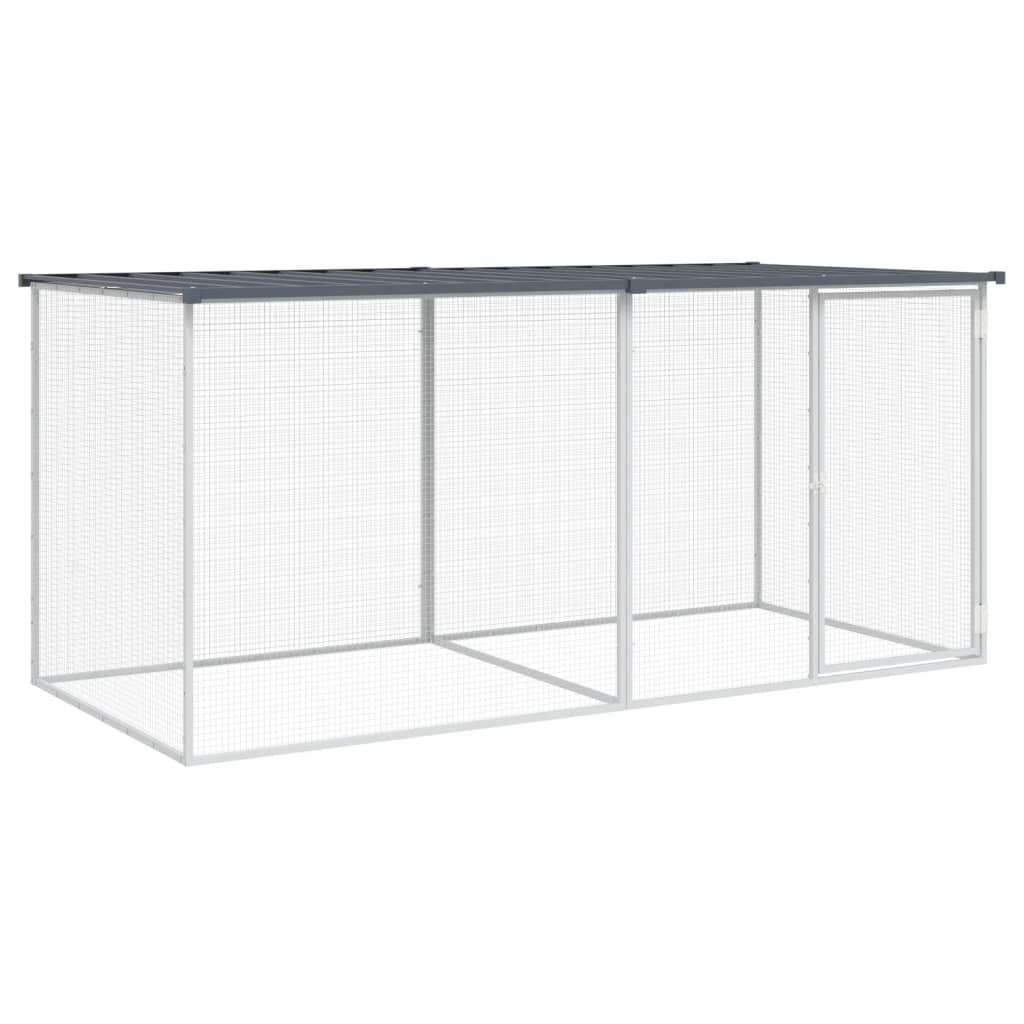 Kanapuur katusega, antratsiithall, 203 x 98 x 90 cm, tsingitud teras