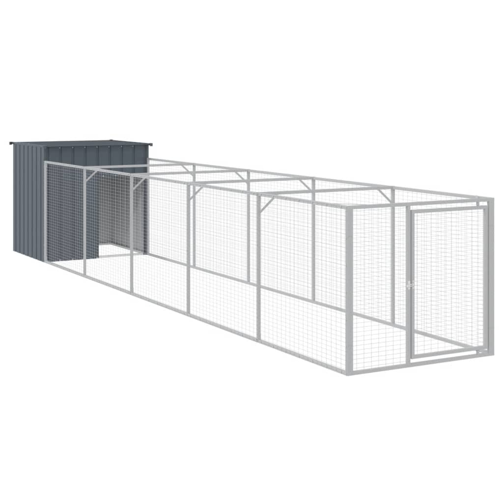 Koerakuut aedikuga, antratsiithall, 110x609x110 cm, teras