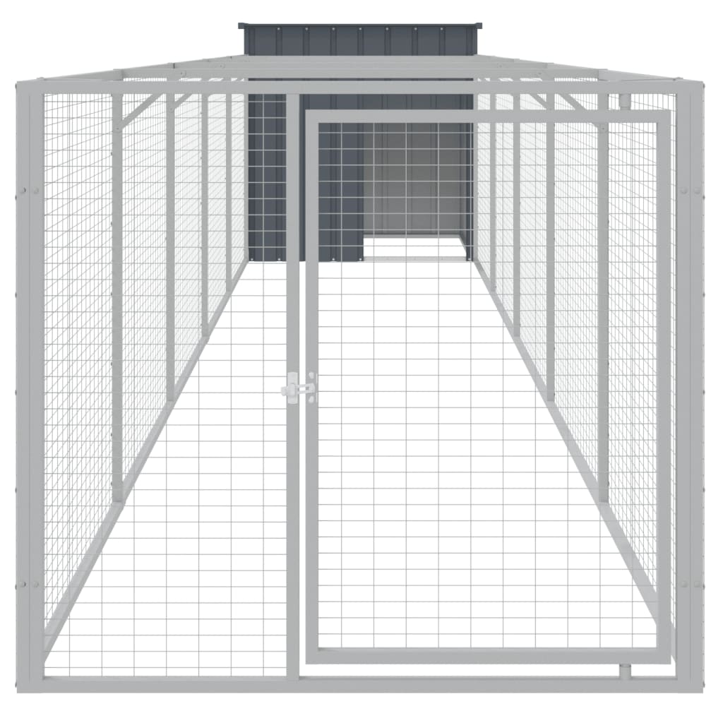 Koerakuut aedikuga, antratsiithall, 110x609x110 cm, teras