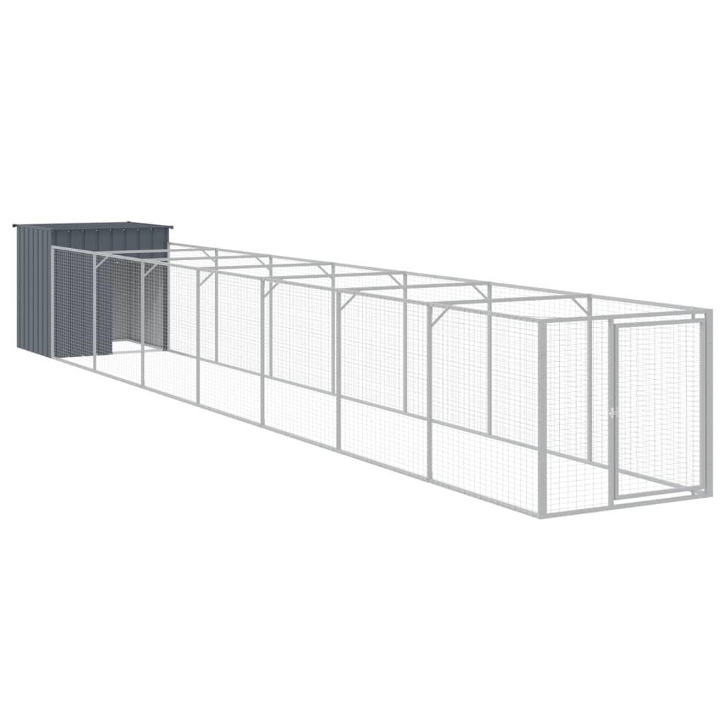Koerakuut aedikuga, antratsiithall, 110x813x110 cm, teras