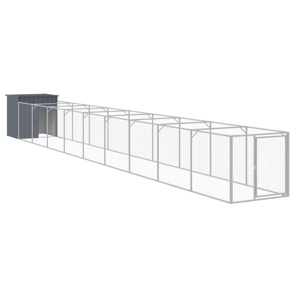 Koerakuut aedikuga, antratsiithall, 110x1017x110 cm, teras