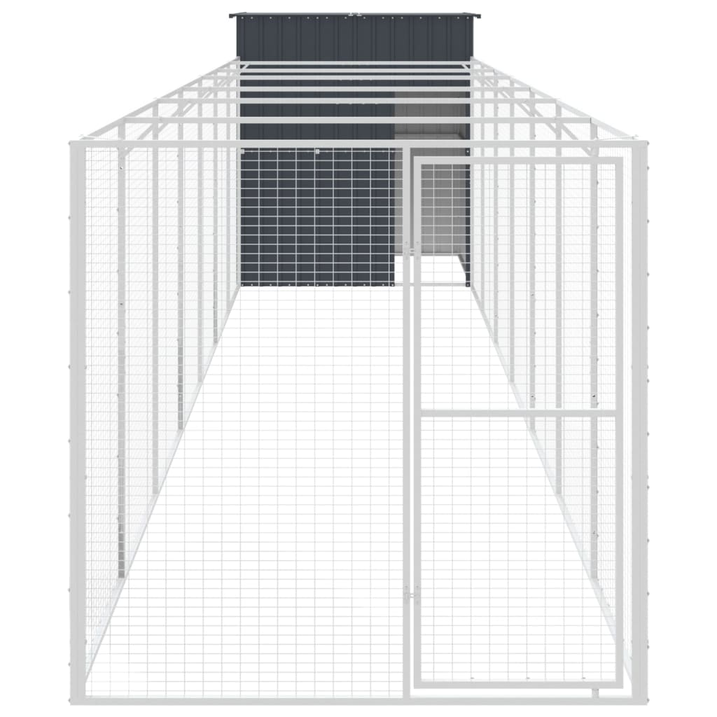 Koerakuut aedikuga, antratsiithall, 165x863x181 cm, teras