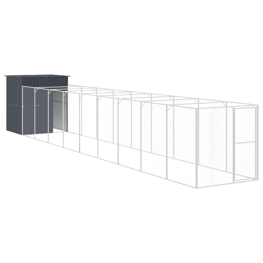 Koerakuut aedikuga, antratsiithall, 165x1067x181 cm, teras