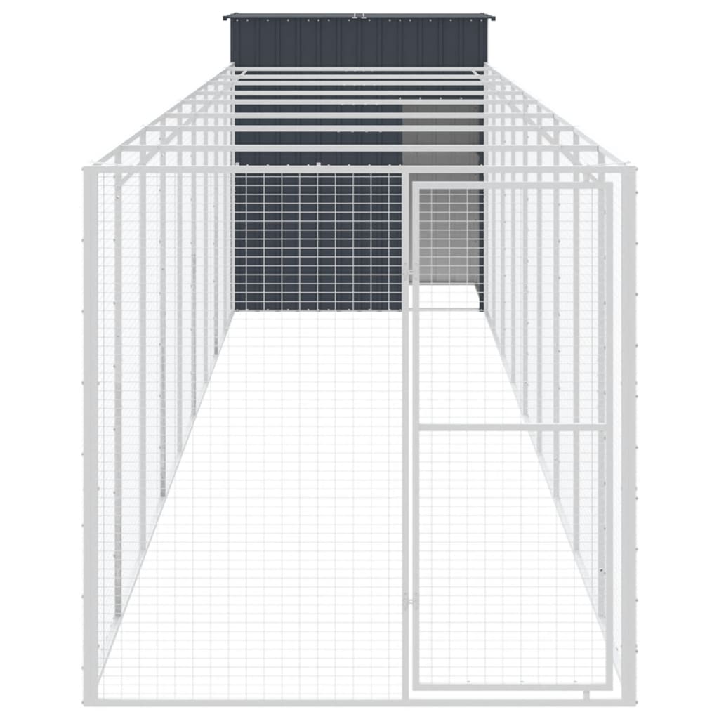 Koerakuut aedikuga, antratsiithall, 165x1067x181 cm, teras
