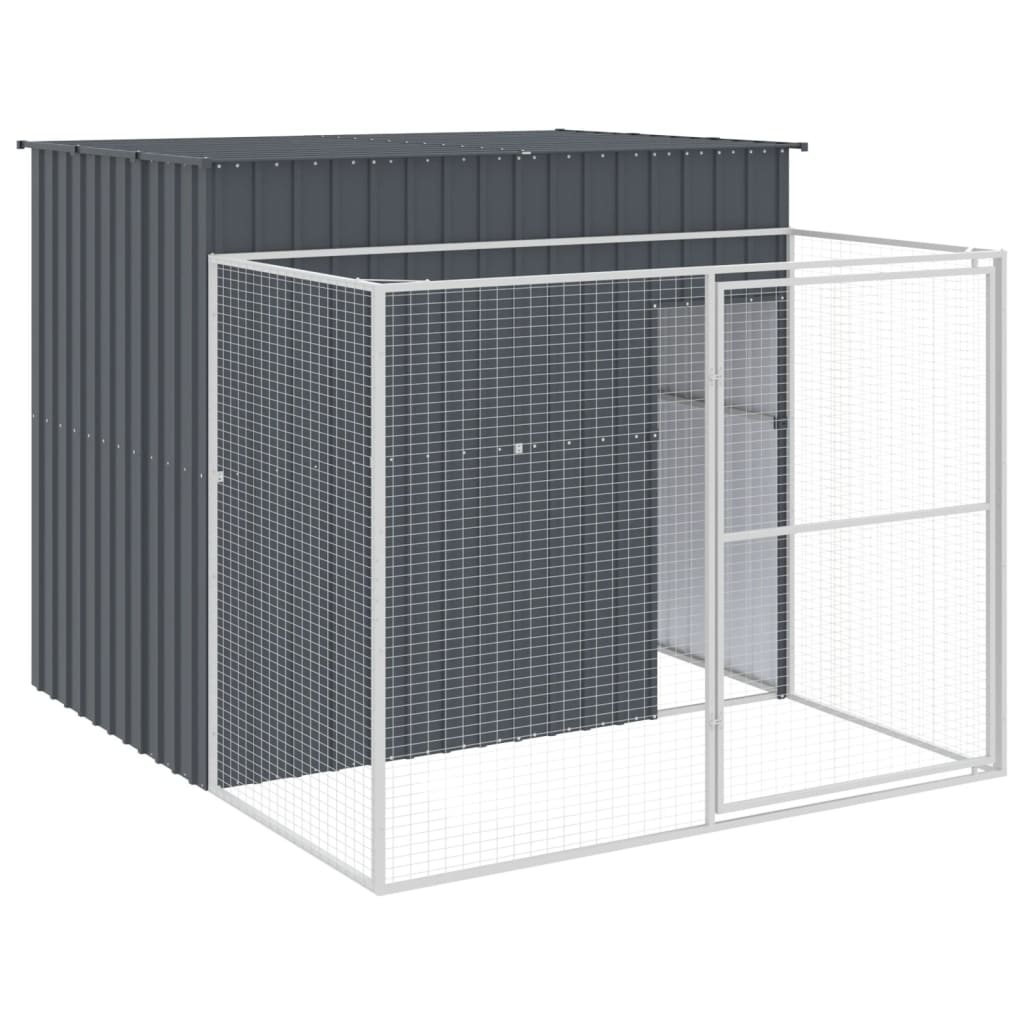 Koerakuut aedikuga, antratsiithall, 214x253x181 cm, teras