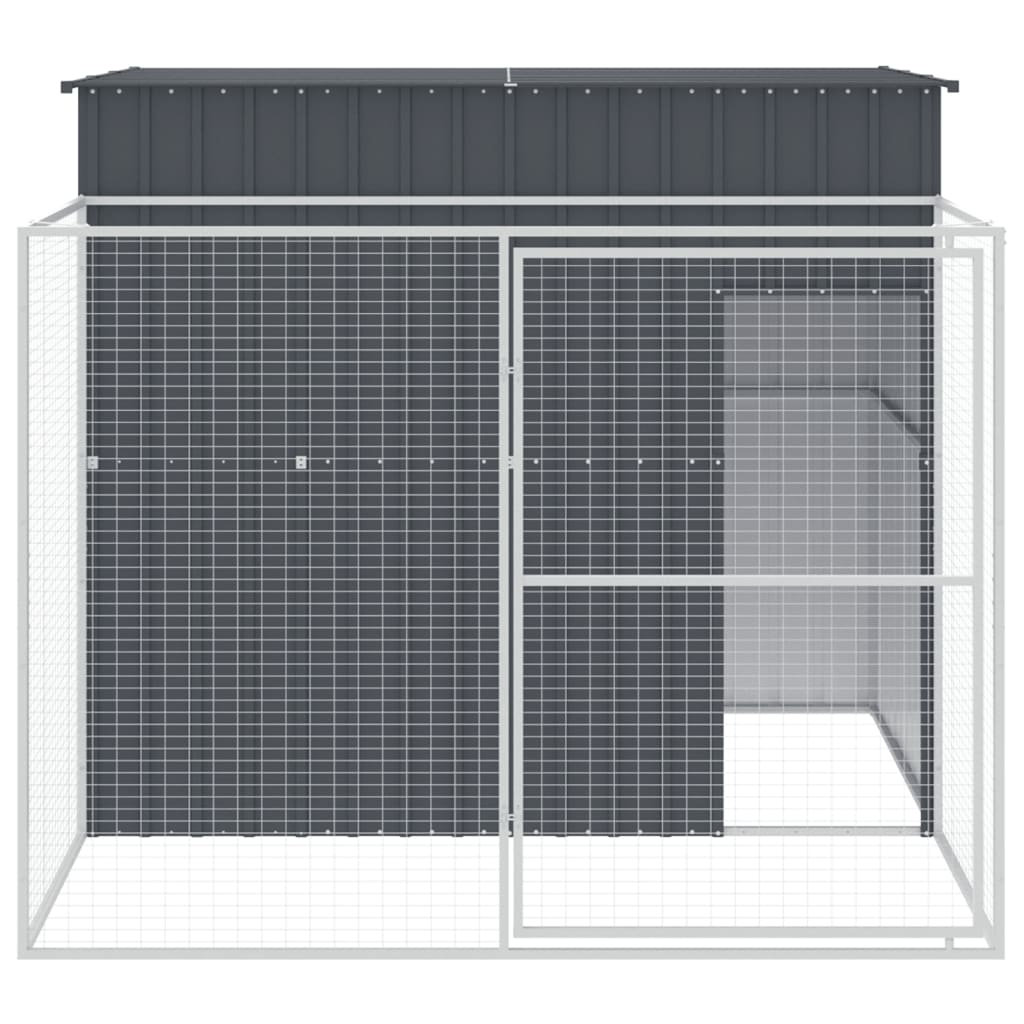 Koerakuut aedikuga, antratsiithall, 214x253x181 cm, teras
