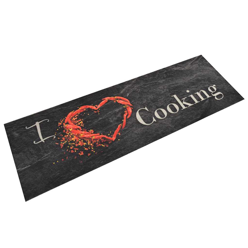 Köögivaip, pestav, cooking, must, 60 x 180 cm, samet