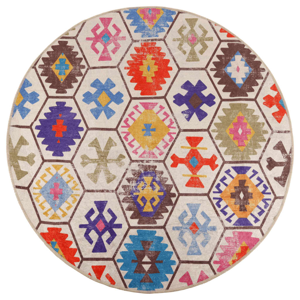 Vaip, pestav, mitmevärviline, Ø120 cm