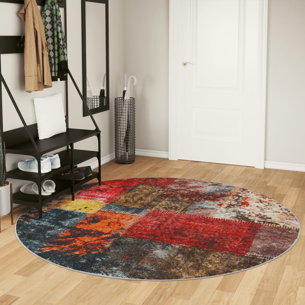Vaip, pestav, mitmevärviline, Ø200 cm, libisemiskindel