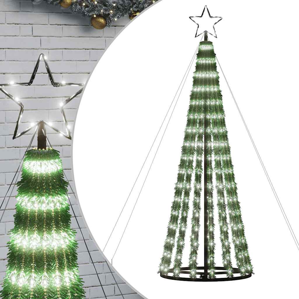LED jõulupuu, 275 LEDi, külm valge, 180 cm