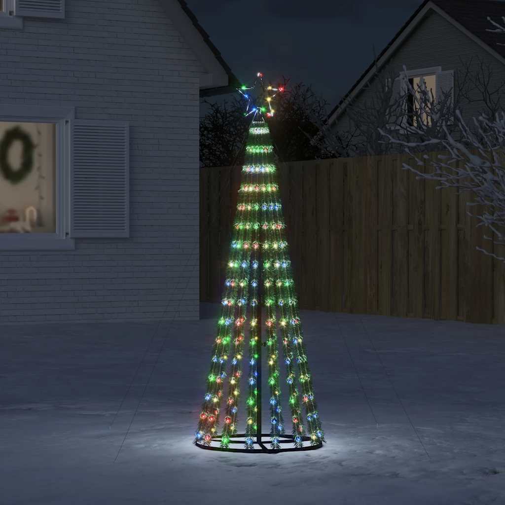 LED jõulupuu, 275 LEDi, värviline, 180 cm
