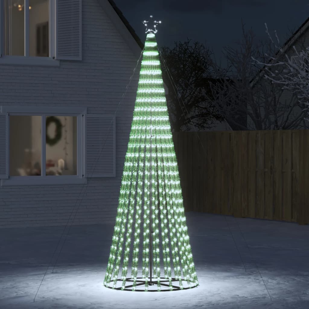 LED jõulupuu, 688 LEDi, külm valge, 300 cm