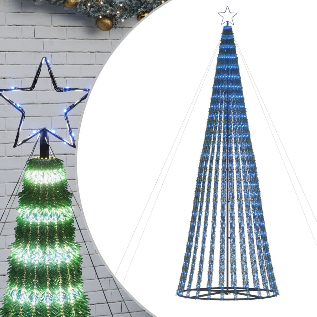 LED jõulupuu, 688 LEDi, sinine, 300 cm