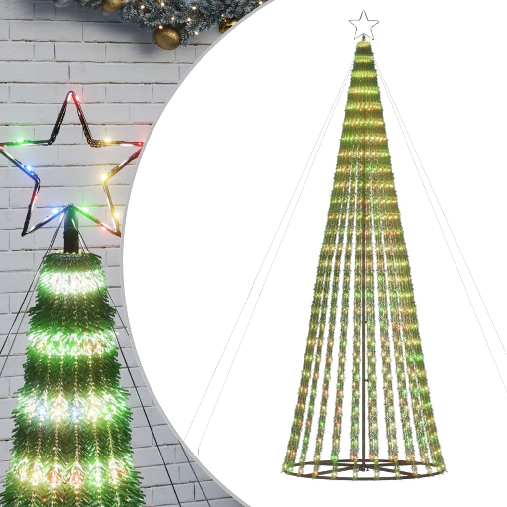 LED jõulupuu, 688 LEDi, värviline, 300 cm