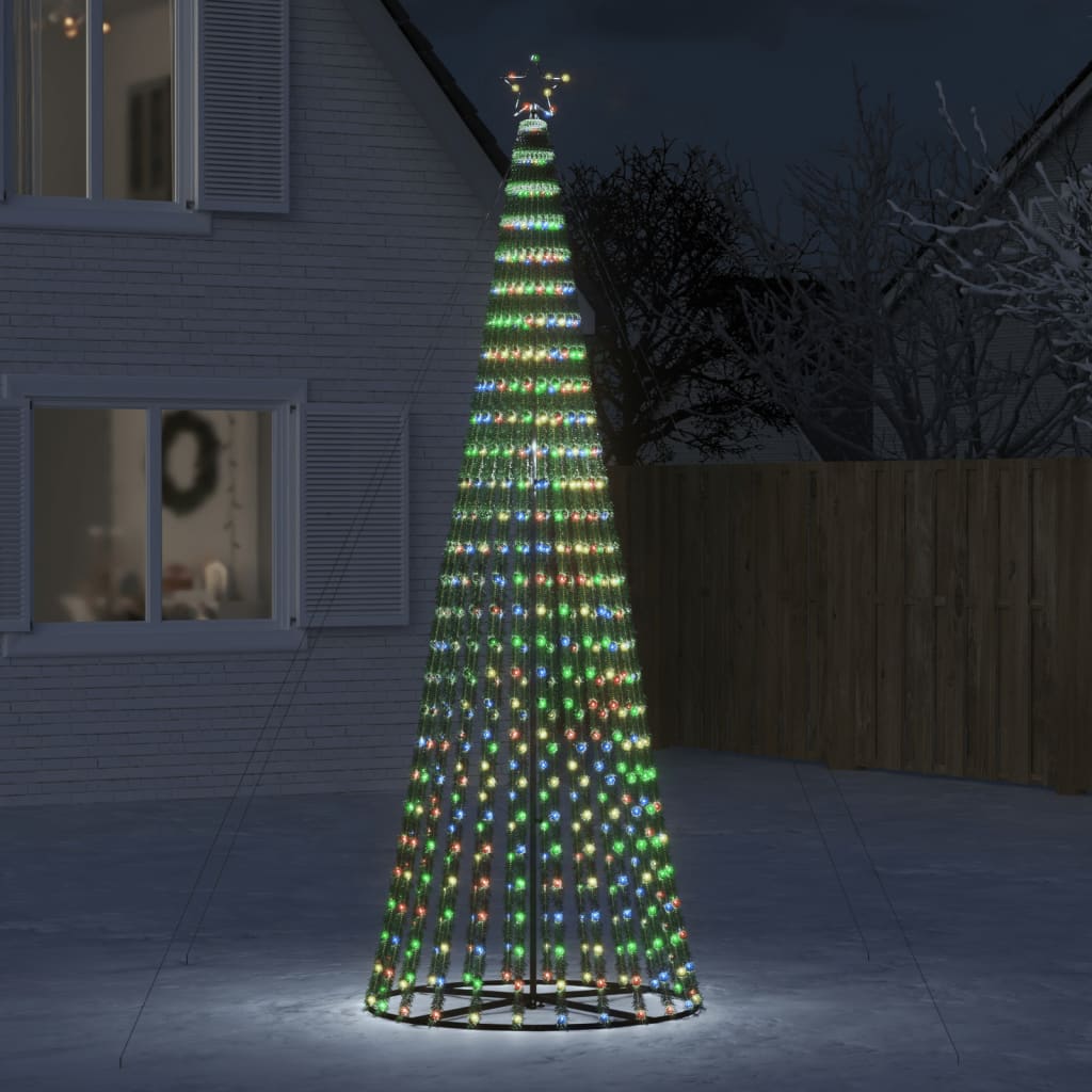 LED jõulupuu, 688 LEDi, värviline, 300 cm