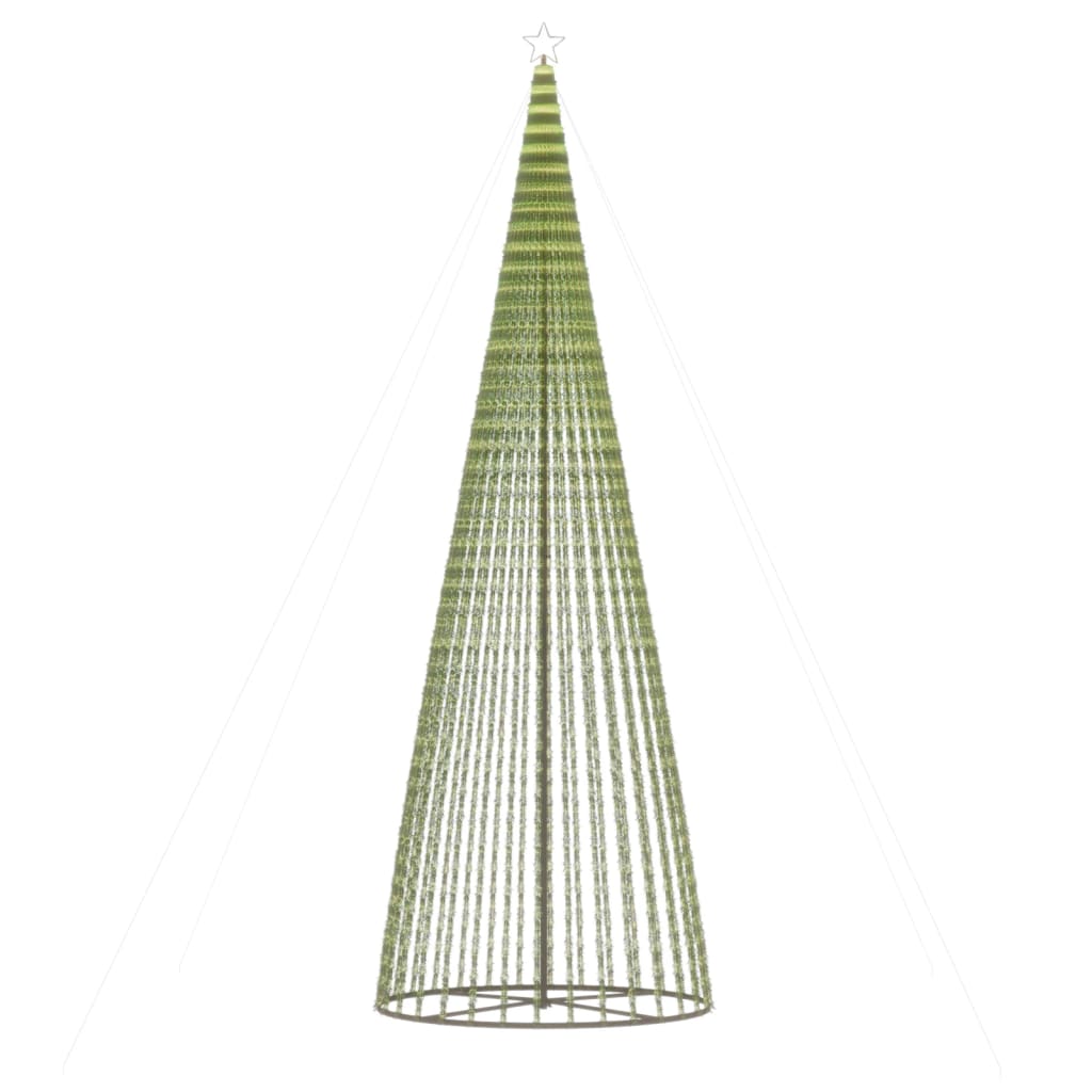 LED jõulupuu, 1544 LEDi, külm valge, 500 cm