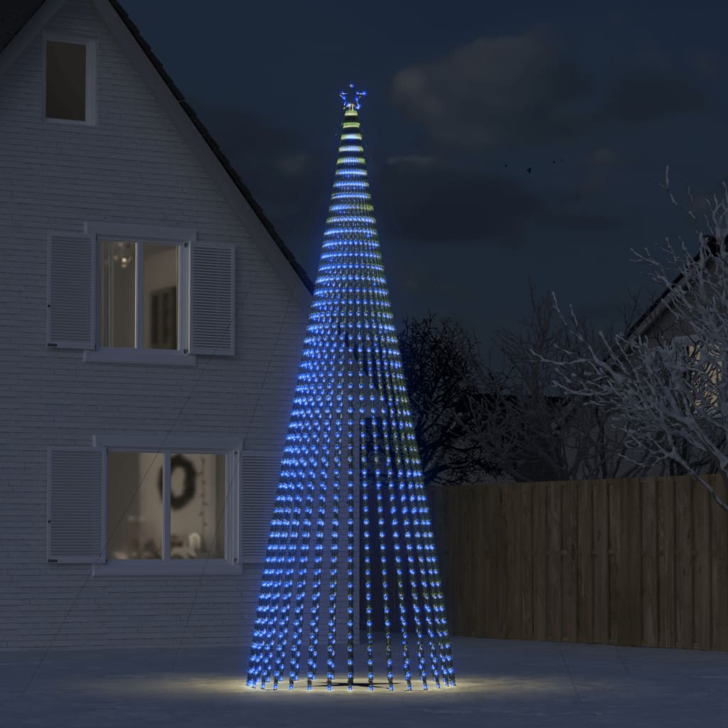 LED jõulupuu, 1544 LEDi, sinine, 500 cm