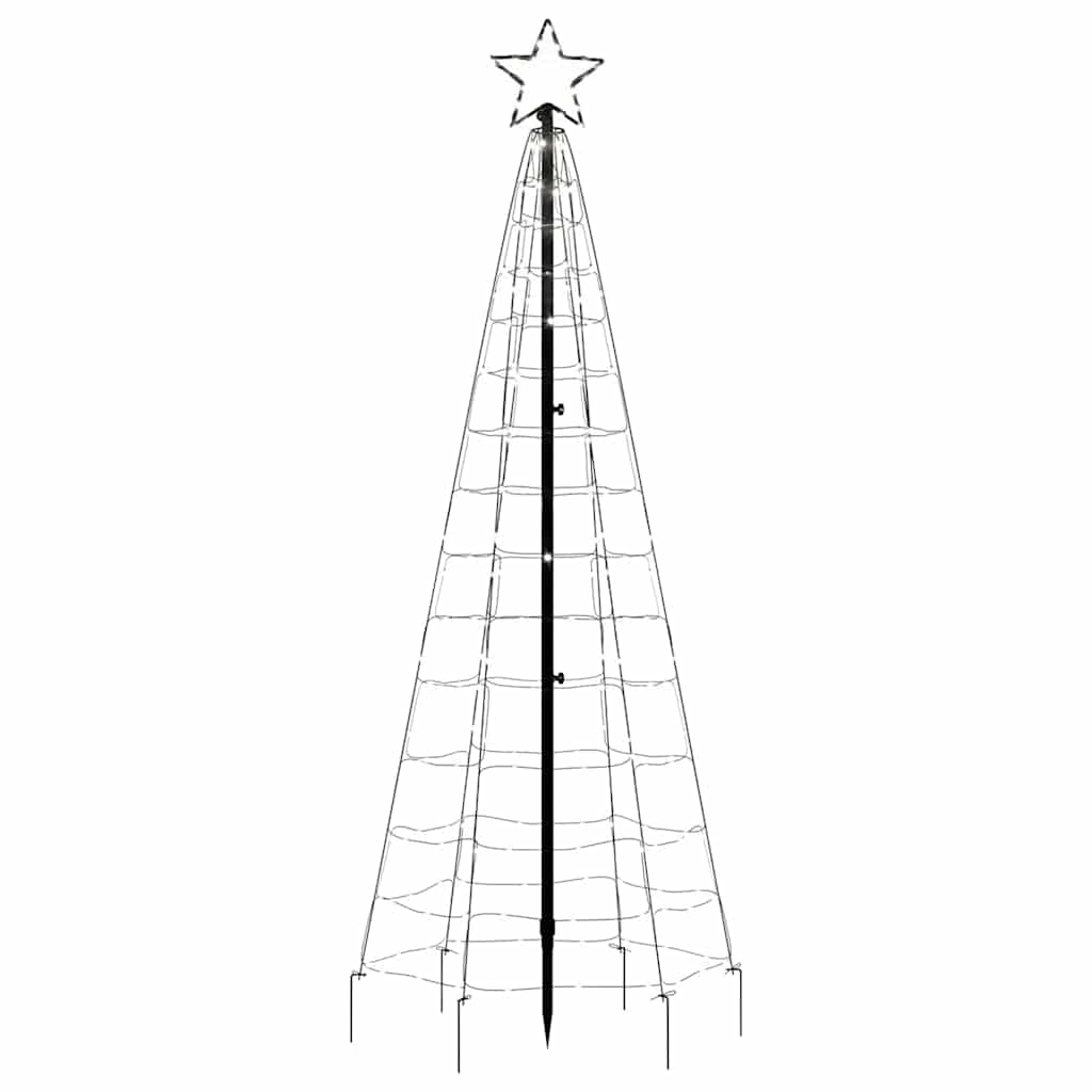 LED jõulupuu naeltega, 220 LEDi, külm valge, 180 cm