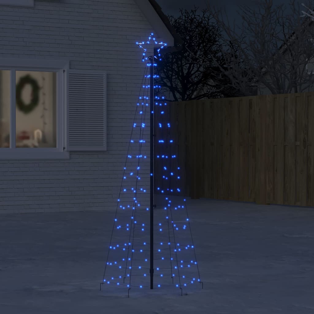 LED jõulupuu naeltega, 220 LEDi, sinine, 180 cm