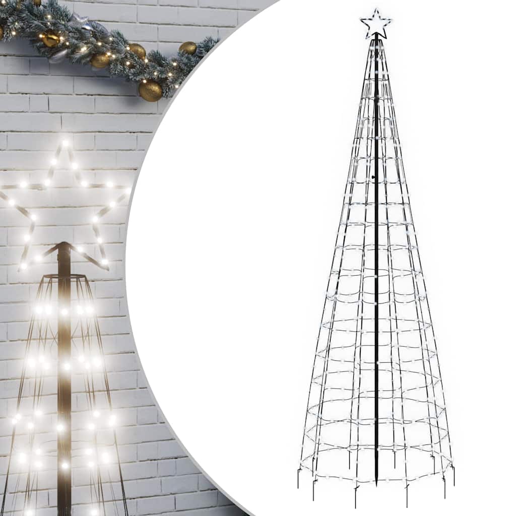 LED jõulupuu naeltega, 570 LEDi, külm valge, 300 cm