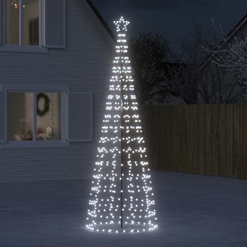 LED jõulupuu naeltega, 570 LEDi, külm valge, 300 cm