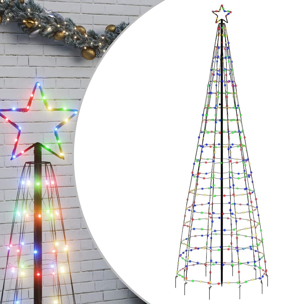 LED-jõulupuu naeltega, 570 LEDi, värviline, 300 cm