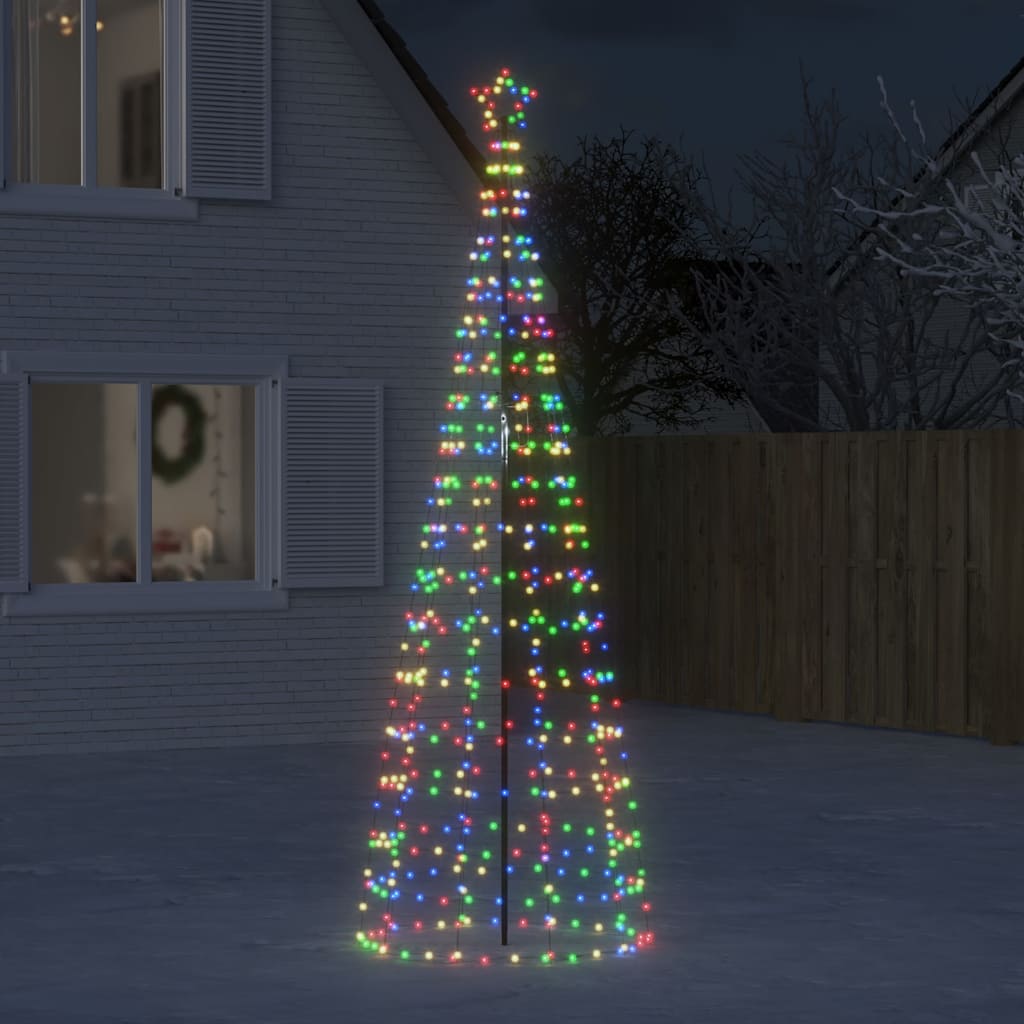 LED-jõulupuu naeltega, 570 LEDi, värviline, 300 cm