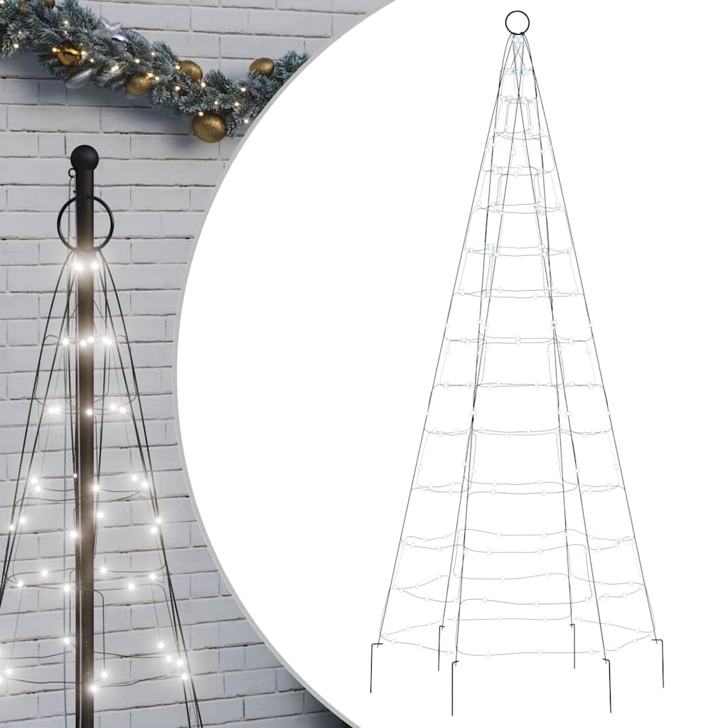 LED jõulupuu, külm valge, 200 LEDi, 180 cm