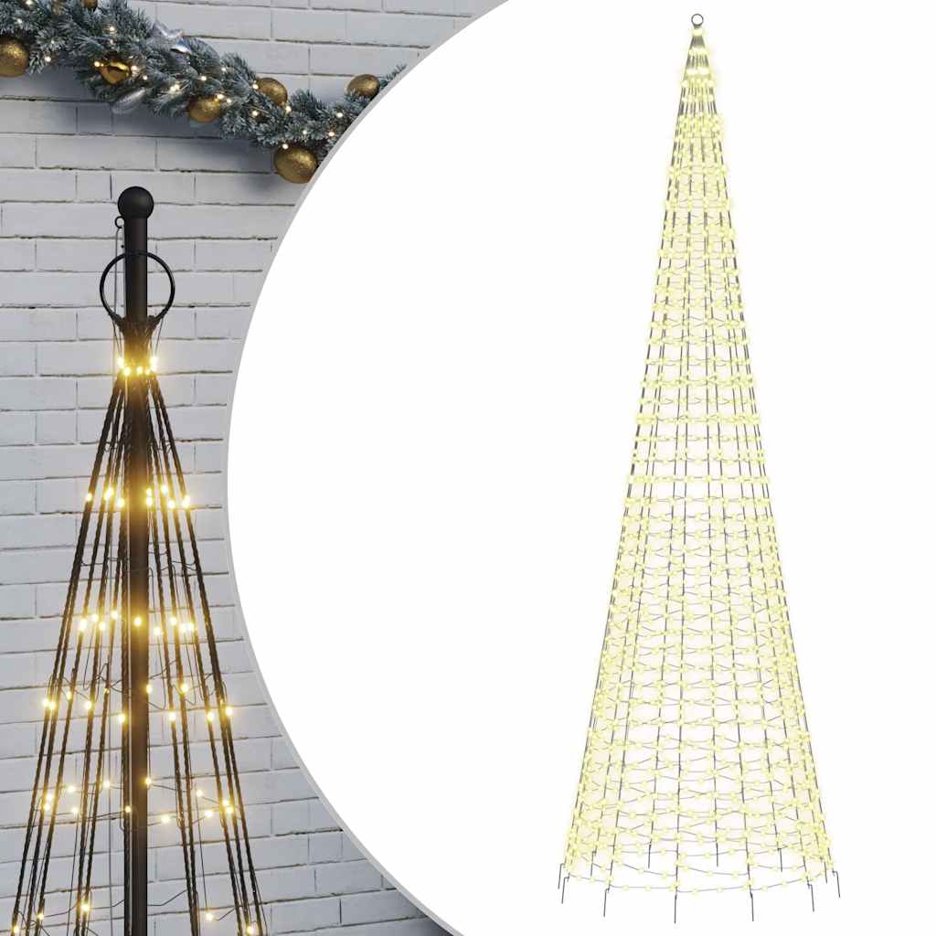 LED-jõulupuu 1534 LED-i soe valge 500 cm