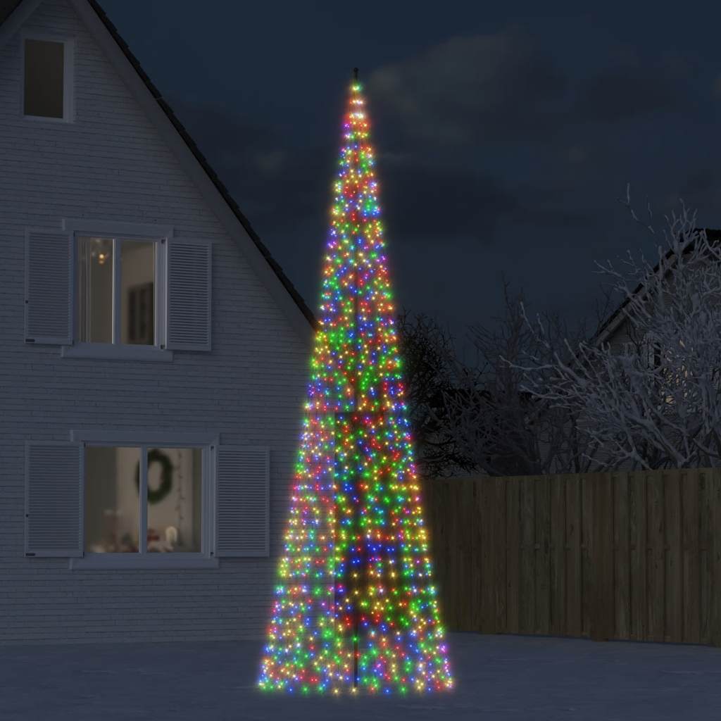 LED jõulupuu, värviline, 1534 LEDi, 500 cm