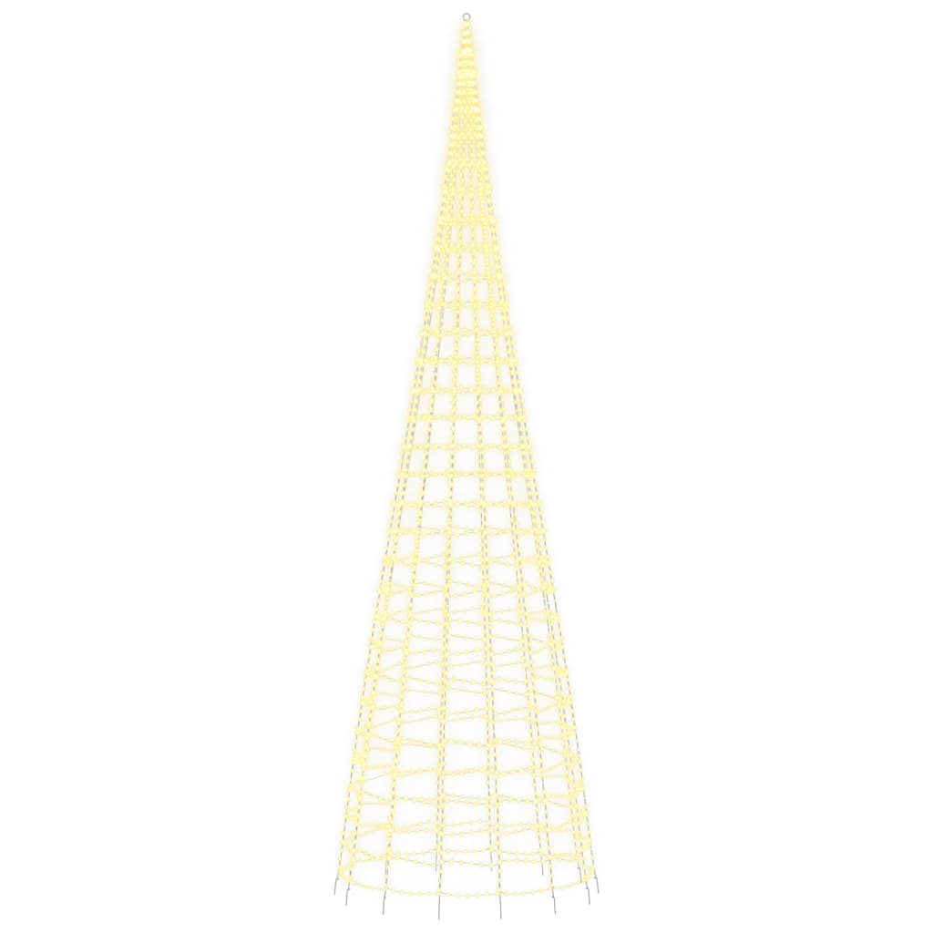 LED jõulupuu, soe valge, 3000 LEDi, 800 cm