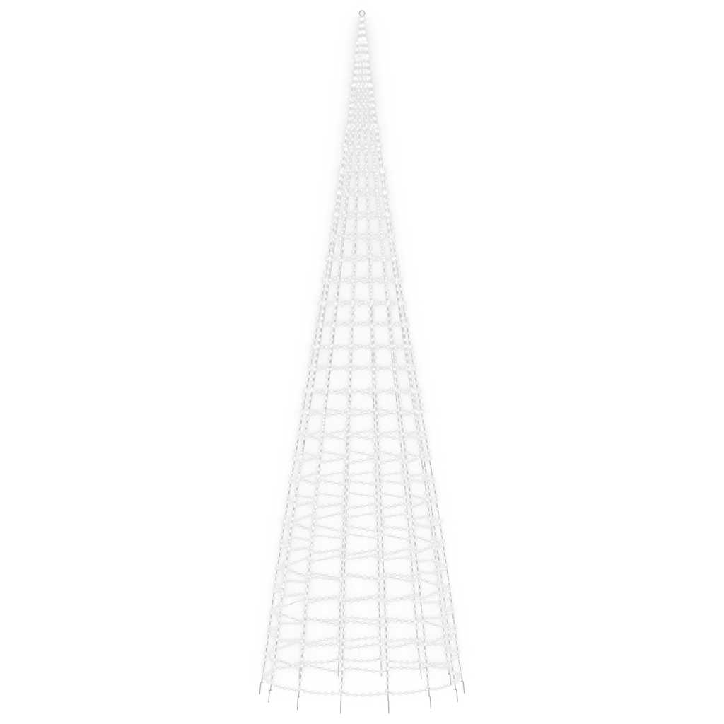 LED jõulupuu, külm valge, 3000 LEDi, 800 cm