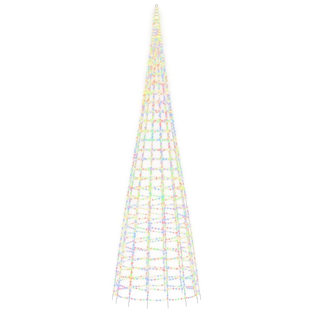LED jõulupuu, värviline, 3000 LEDi, 800 cm
