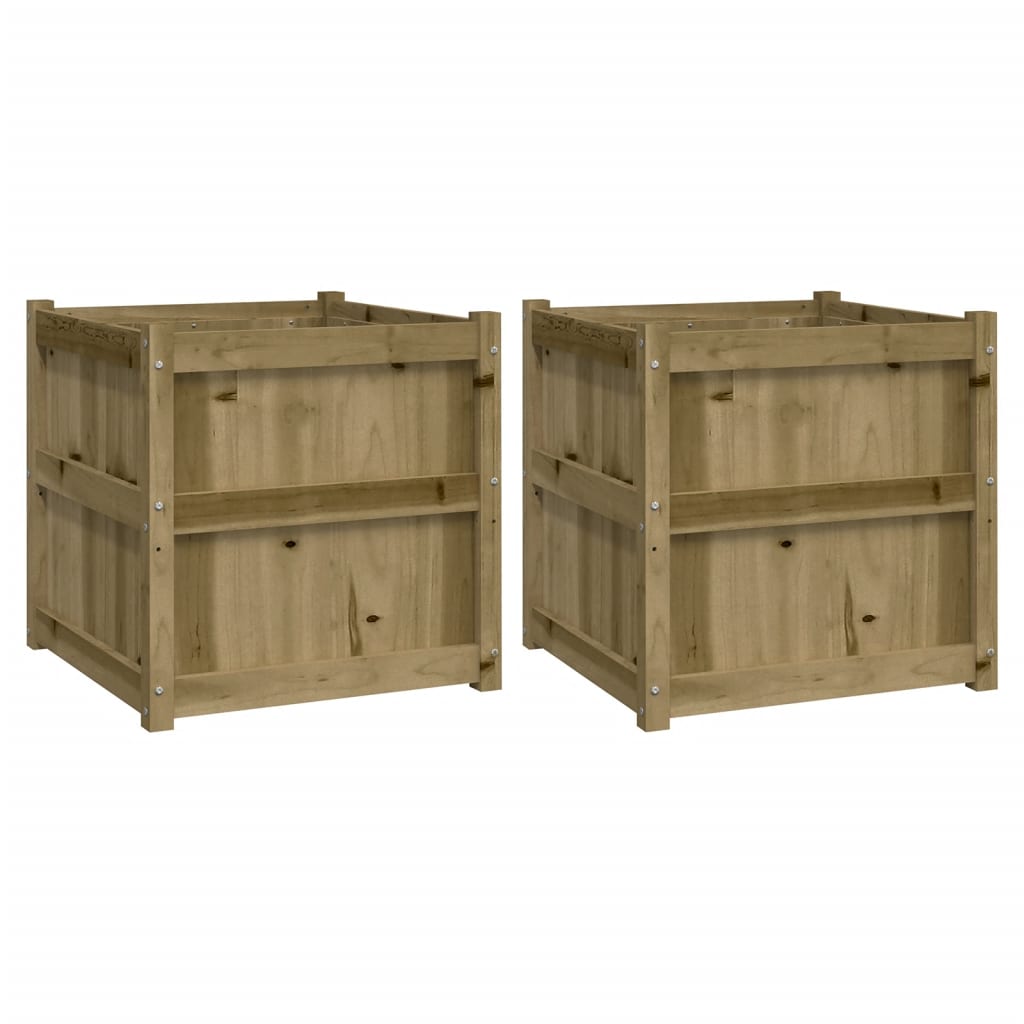 Aia taimekastid 2 tk, immutatud männipuit