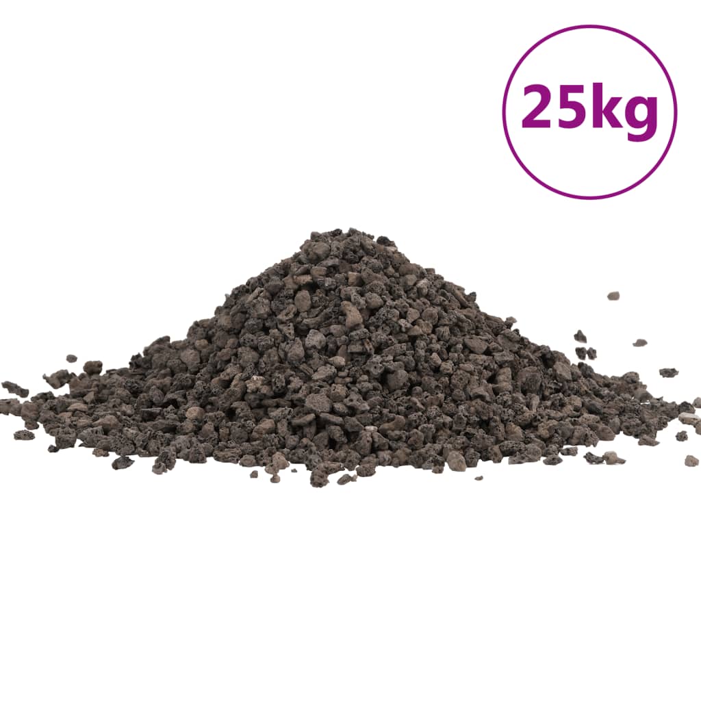 Basalt kivim, 25 kg, must, 5-8 mm