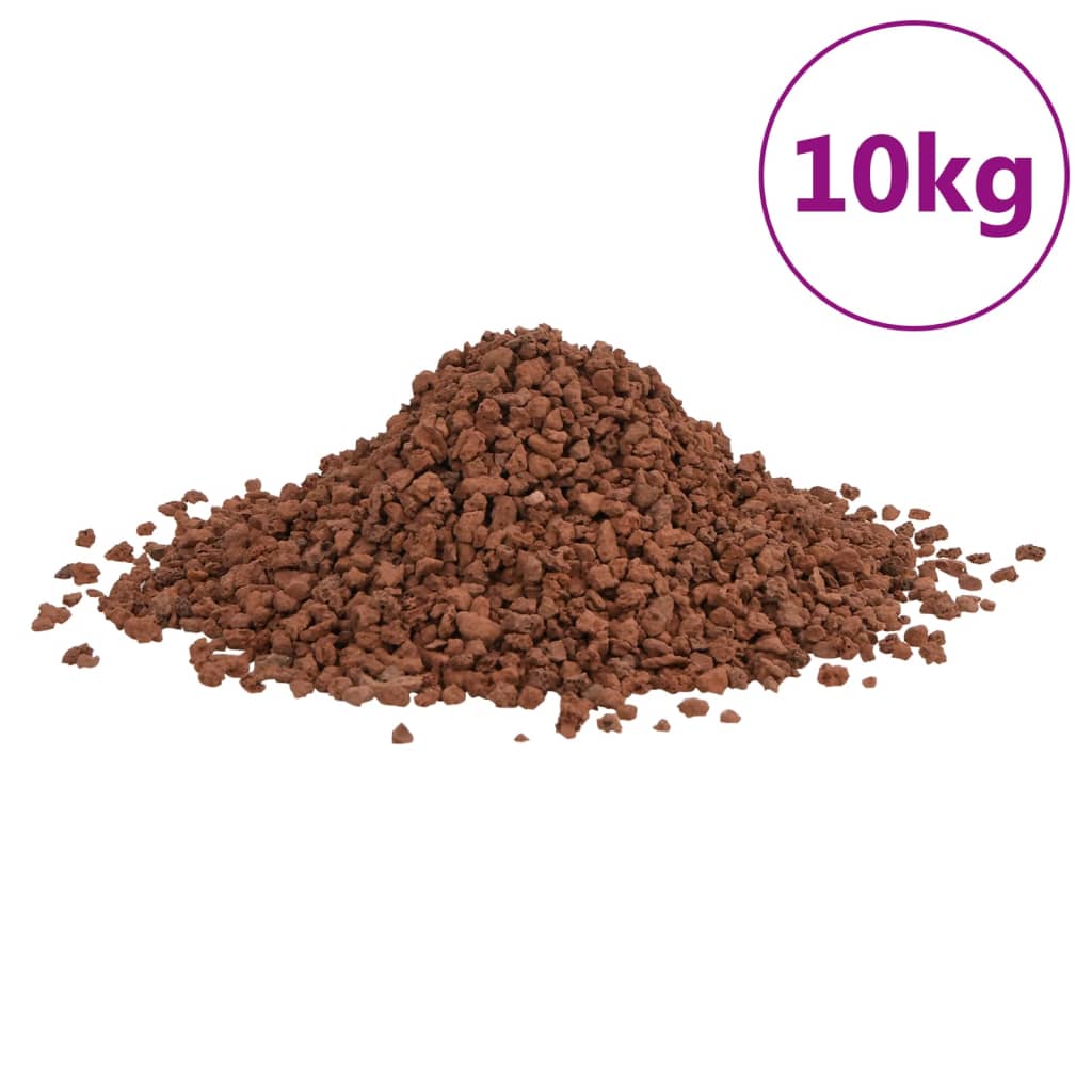 Vulkaanilised kivimid 10 kg, punane, 5-8 mm