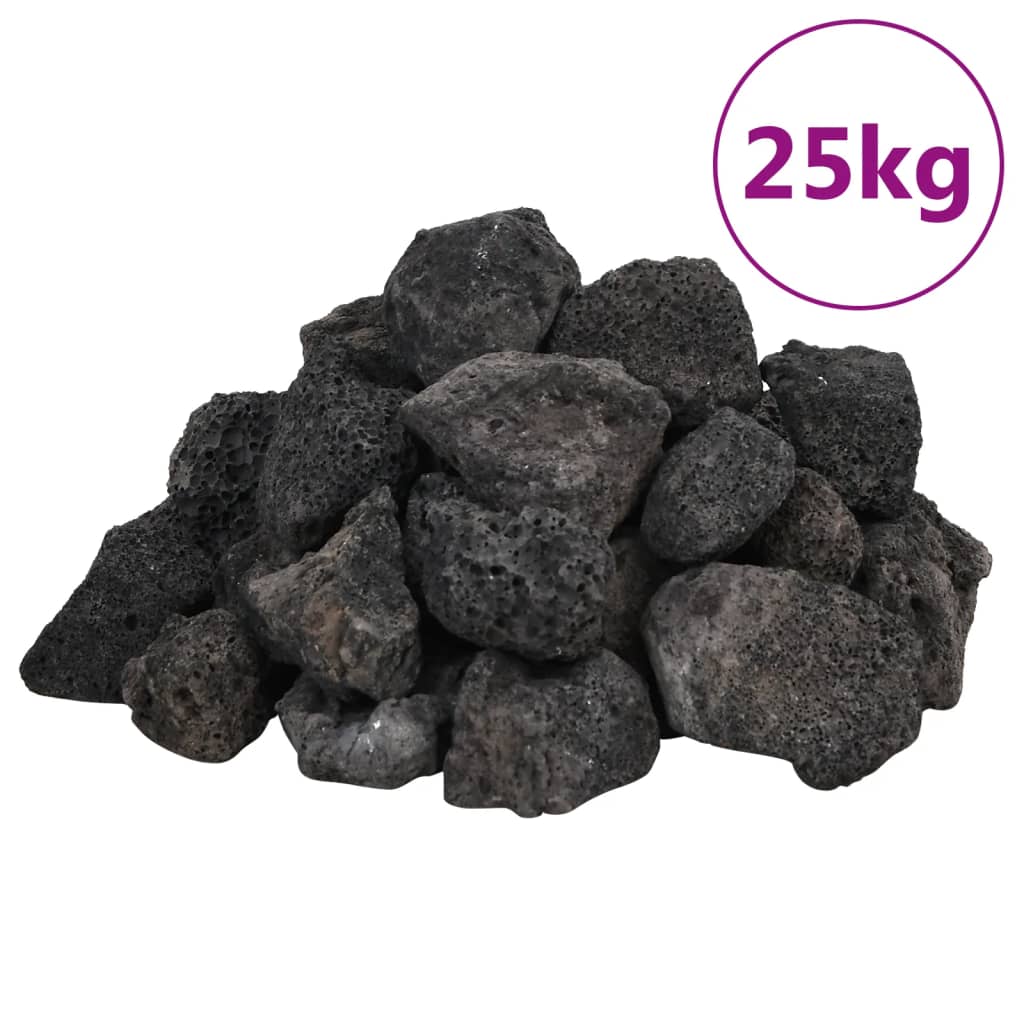 Vulkaanilised kivimid 25 kg, must, 3-5 cm