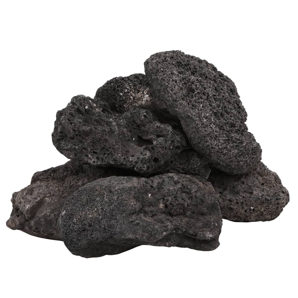 Vulkaanilised kivimid 25 kg, must, 10-30 cm