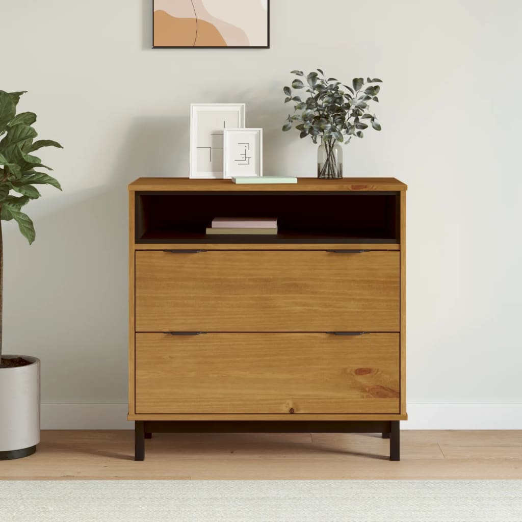 Sahtlitega kapp "FLAM", 80x40x80 cm, männipuit
