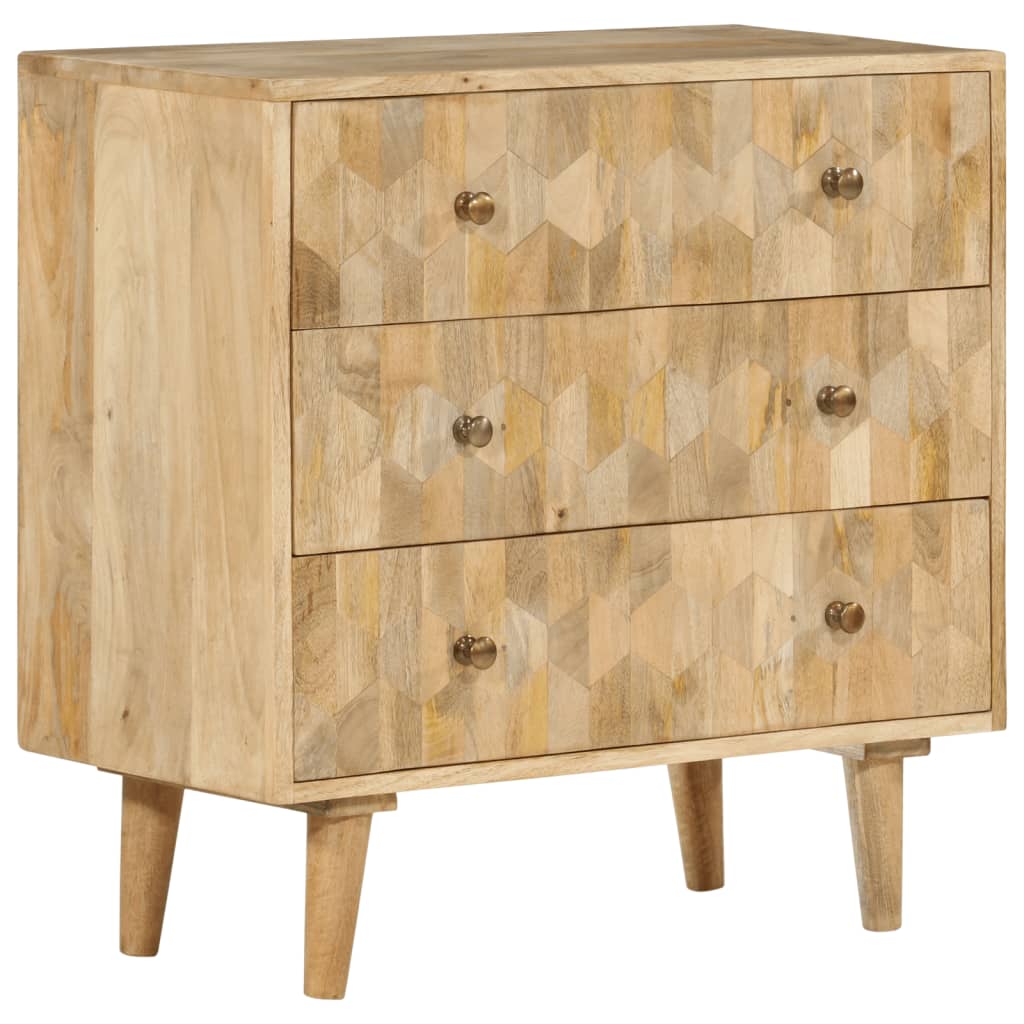 Sahtlitega kapp 70 x 35 x 70 cm täispuidust mangopuust