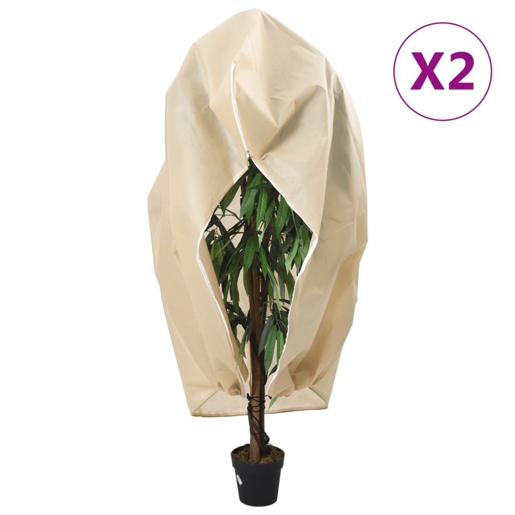 Lukuga taime fliiskatted 2 tk, 70 g/m², 1,2 x 1,8 m