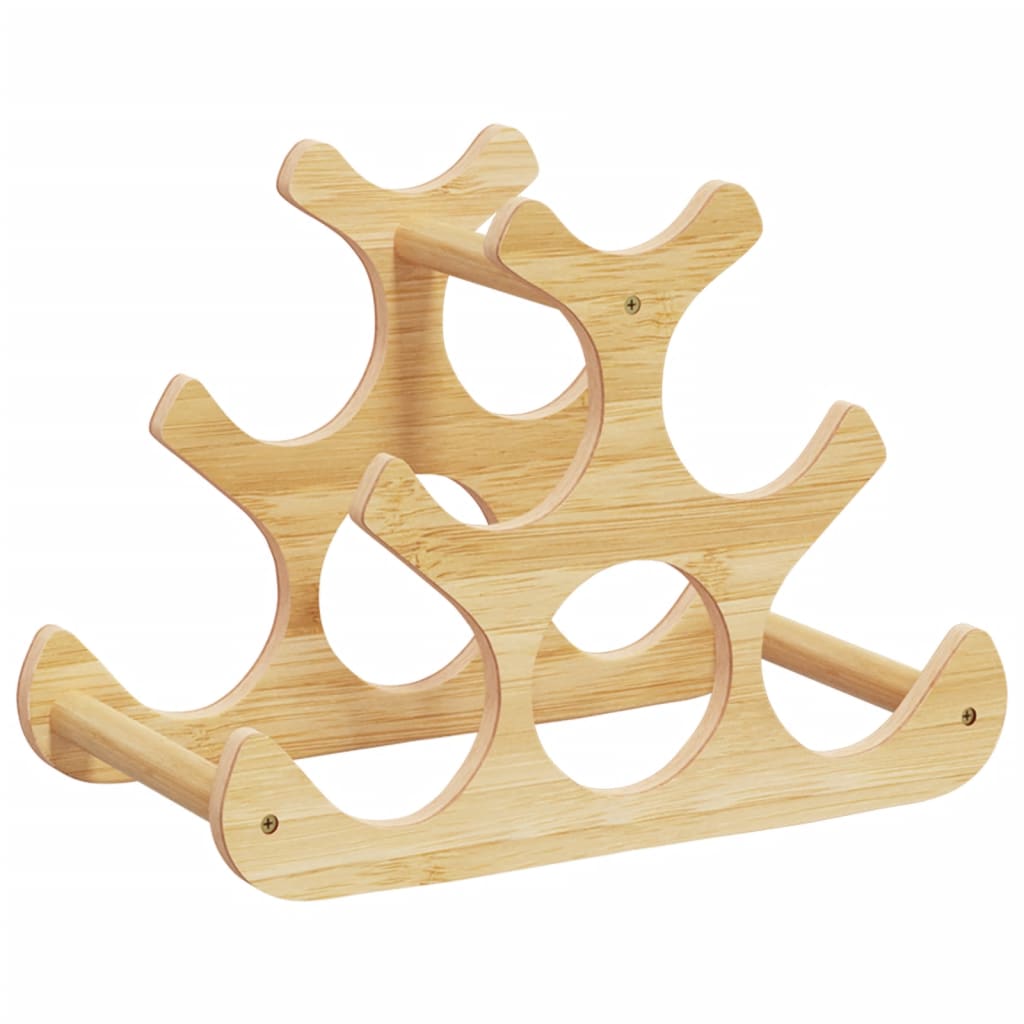 Veiniriiul 6 pudelile, 35 x 18 x 25,5 cm, bambus