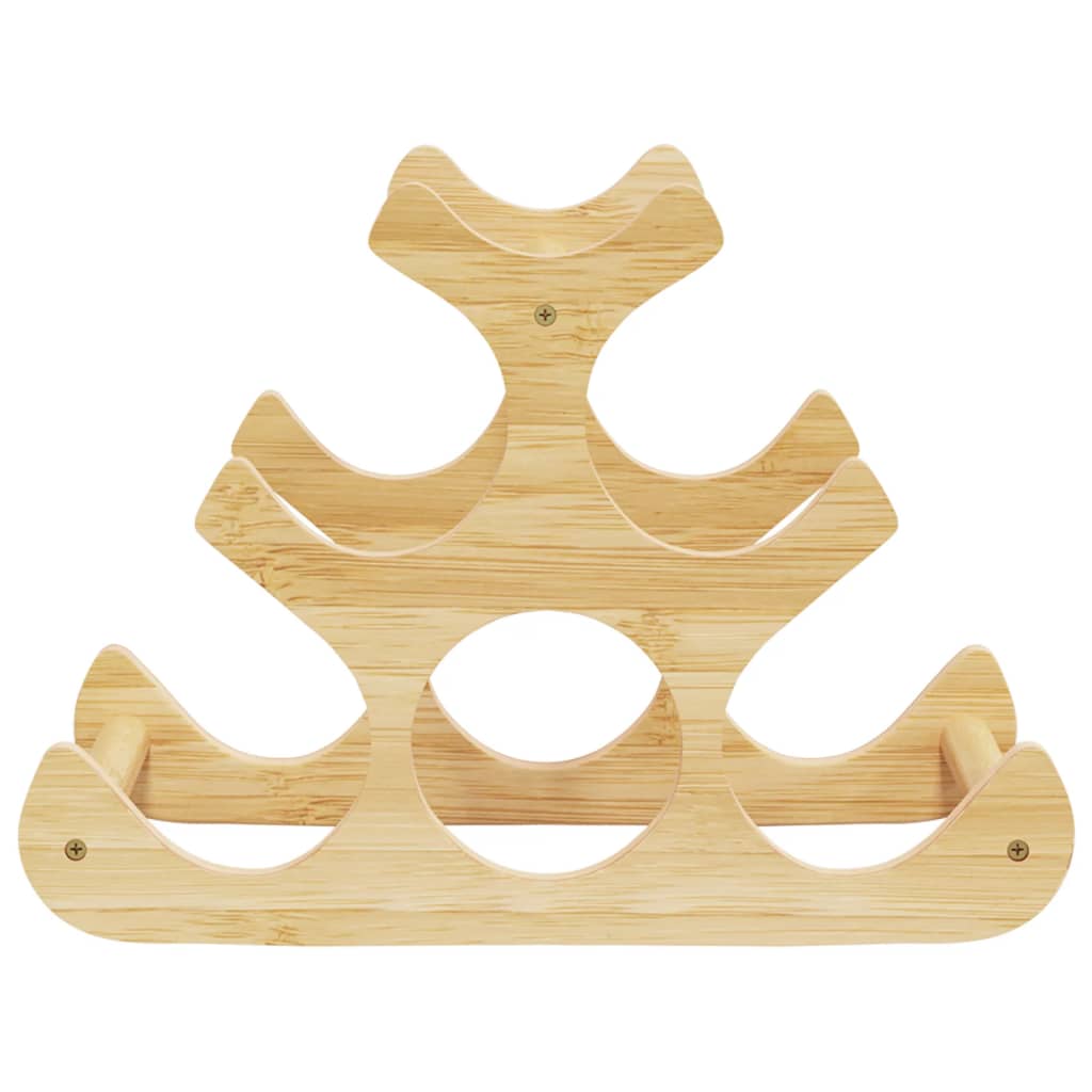 Veiniriiul 6 pudelile, 35 x 18 x 25,5 cm, bambus