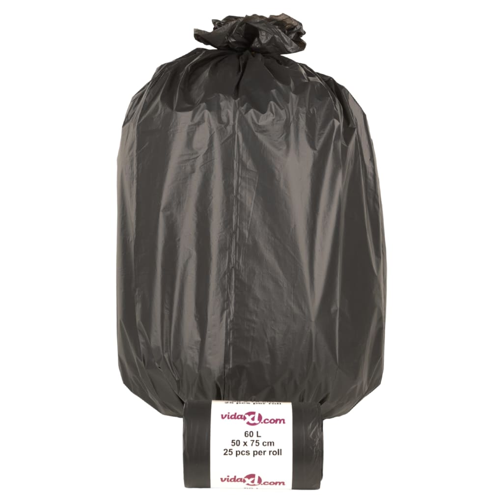 Prügikotid, 250 tk, must, 60 l