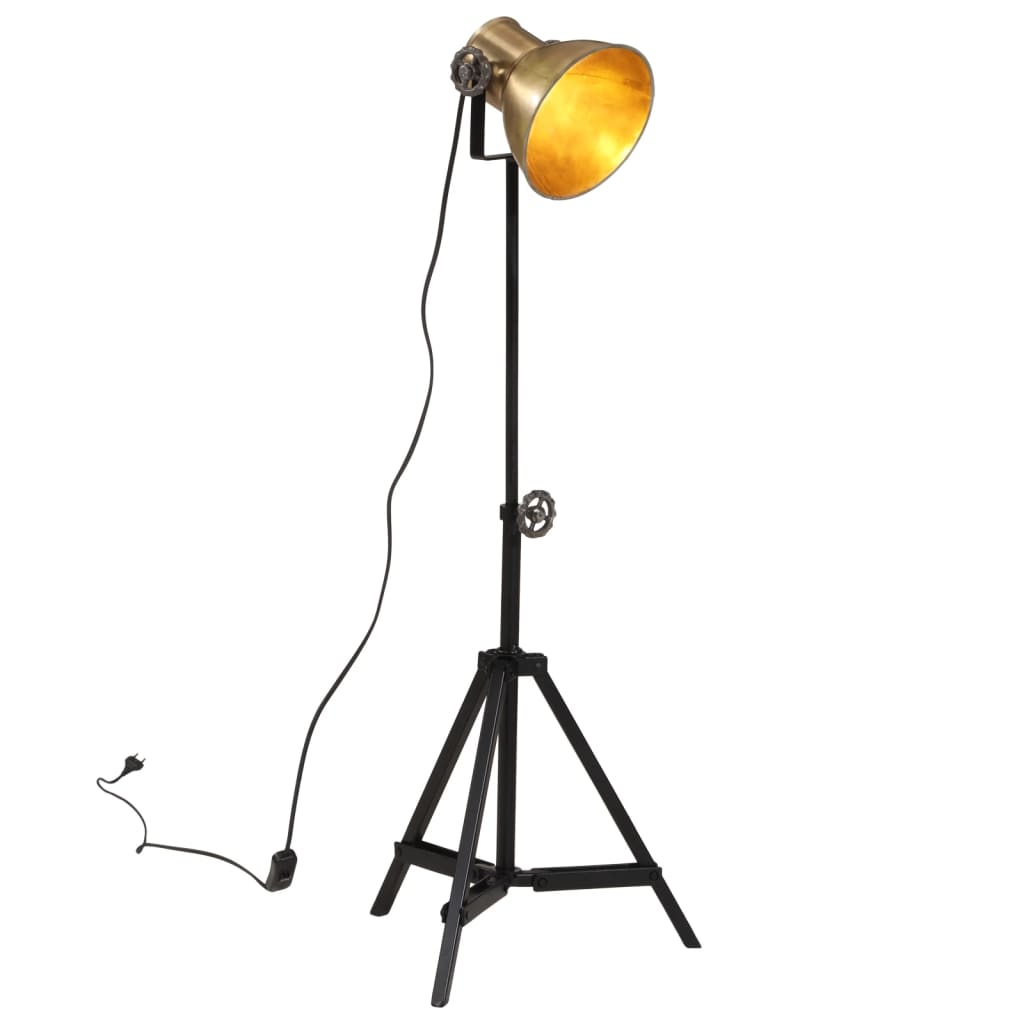 Põrandalamp, 25 W, antiik messing, 35 x 35 x 65/95 cm, E27