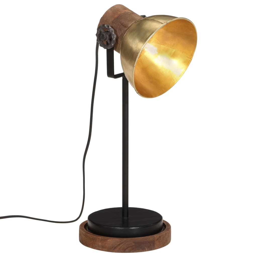 Laualamp, 25 W, antiik, messing, 17x17x50 cm, E27
