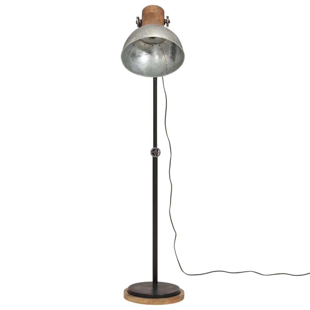 Põrandalamp, 25 W, vanaaegne hõbedane, 30x30x100-150 cm, E27