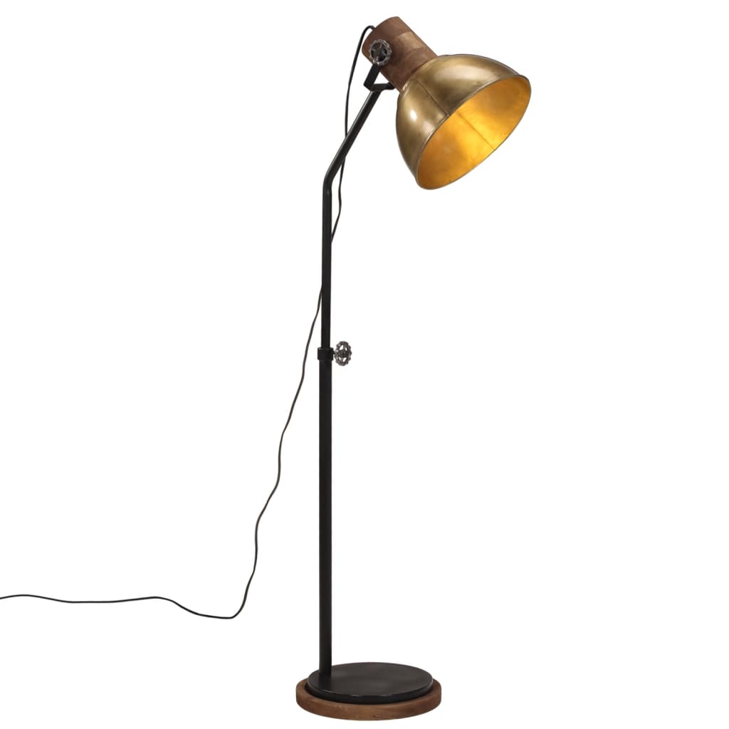Põrandalamp, 25 W, antiik messing, 30 x 30 x 100-150 cm, E27