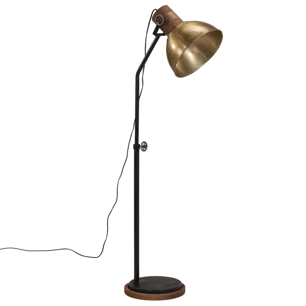 Põrandalamp, 25 W, antiik messing, 30 x 30 x 100-150 cm, E27